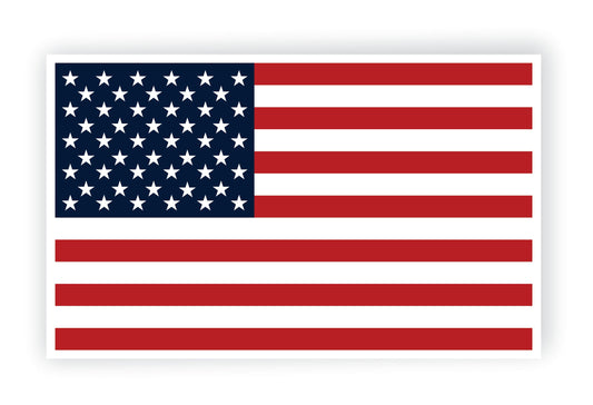 American Flag sticker - 1776 Patriot Shop