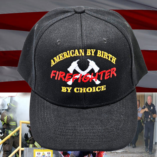 American By Birth Firefighter - 1776 Patriot Shop