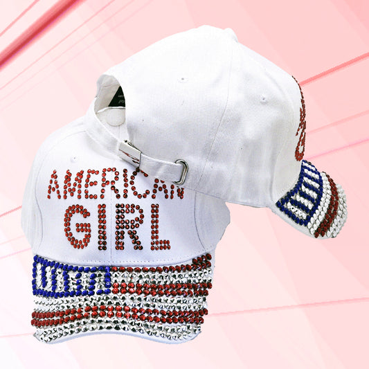 American Girl Rhinestone Cap - 1776 Patriot Shop