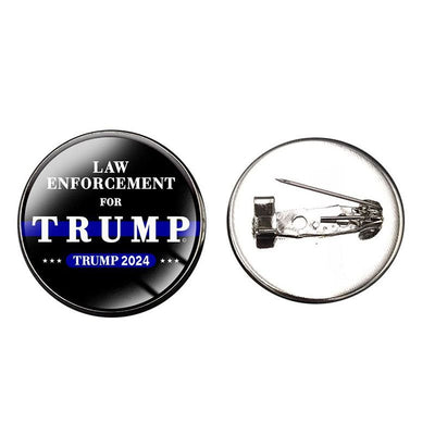 Law Enforcement For Trump 2024 Brooch Pin 
