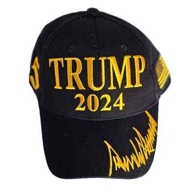 Black Gold Cap Trump 2024