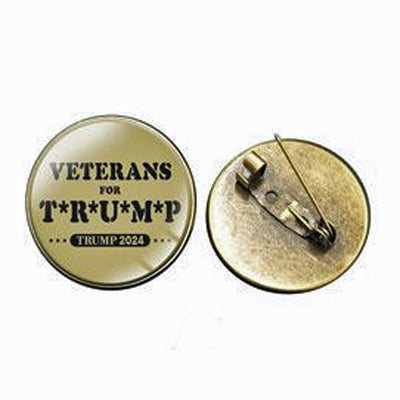 Veterans For Trump 2024 Brooch Pin