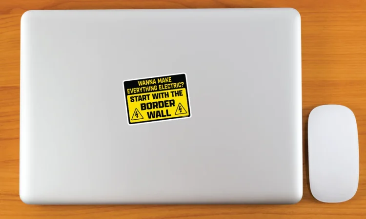 | 1776 | 1791 patriot shops border wall sticker - 2" x 3" vinyl