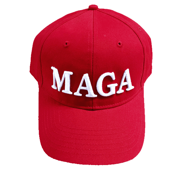 | 1776 | 1791 patriot shops red baseball cap with white 'maga' lettering on the front.